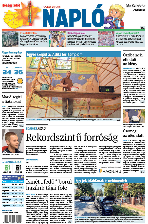 Lapszám: 2026. 07. 30.